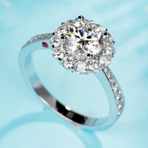 Diamond Cocktail Ring from Nordstrom CZ & Sterling Silver SZ 7 - NEW! - Picture 2 of 7